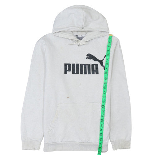 Womens UK Size M PUMA White Pullover Hoodie