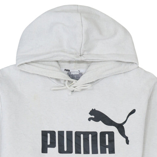 Womens UK Size M PUMA White Pullover Hoodie
