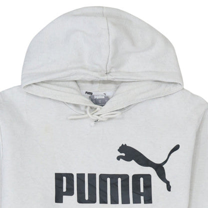 Womens UK Size M PUMA White Pullover Hoodie