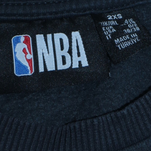 Womens UK Size 2XS NBA Black Pullover Sweatshirt