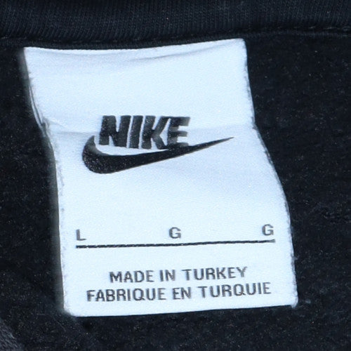 Mens UK Size L Nike Black Pullover Hoodie