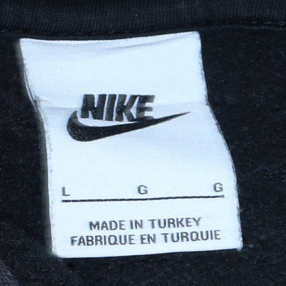 Mens UK Size L Nike Black Pullover Hoodie