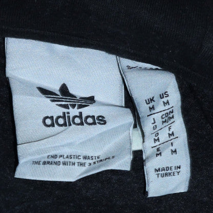 Mens UK Size M adidas Black Pullover Hoodie