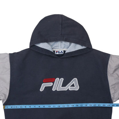 Mens UK Size M FILA Blue Pullover Hoodie