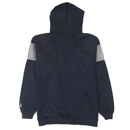 Mens UK Size M FILA Blue Pullover Hoodie
