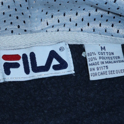 Mens UK Size M FILA Blue Pullover Hoodie