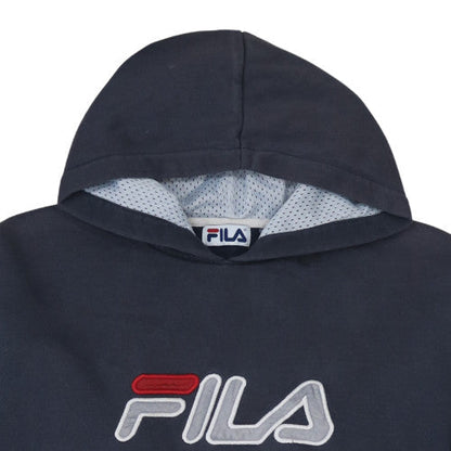 Mens UK Size M FILA Blue Pullover Hoodie