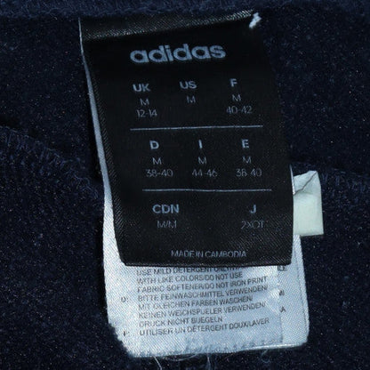 Adidas Women's Blue Jogger Trousers M Fleece Elastic Waist