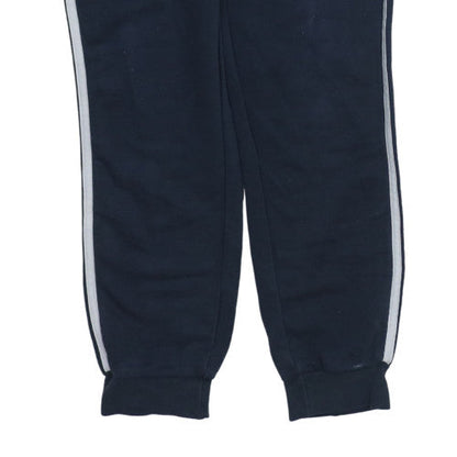 Adidas Women's Blue Jogger Trousers M Fleece Elastic Waist