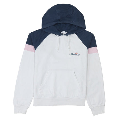 Womens UK Size 10 ellesse White Pullover Hoodie