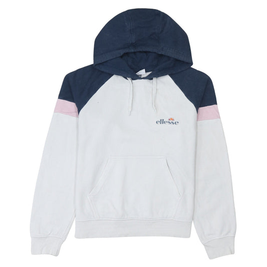 Womens UK Size 10 ellesse White Pullover Hoodie