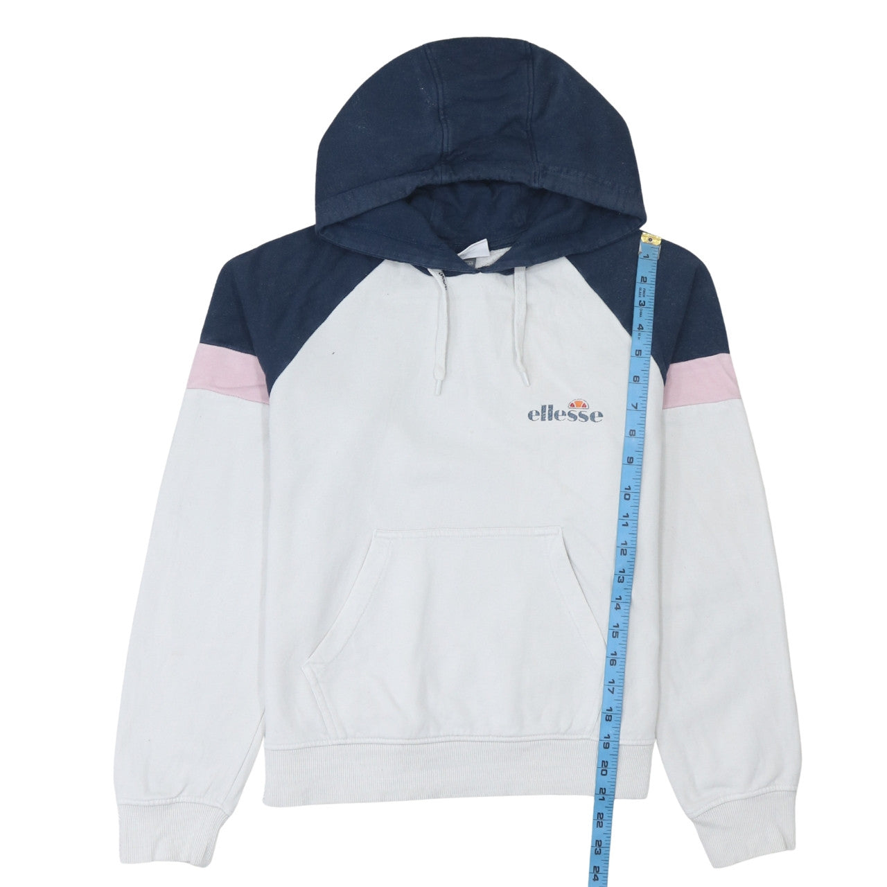 Womens UK Size 10 ellesse White Pullover Hoodie