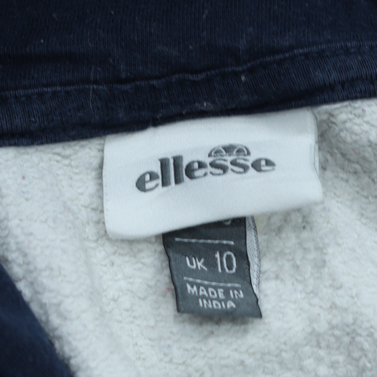 Womens UK Size 10 ellesse White Pullover Hoodie