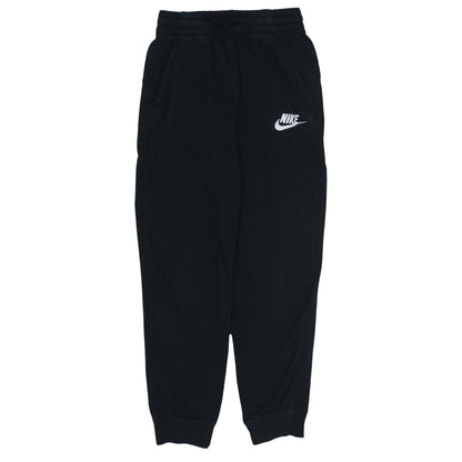 Nike Boys Black Jogger Trousers L 147-158cm Elastic Waist Fleece Sweatpants