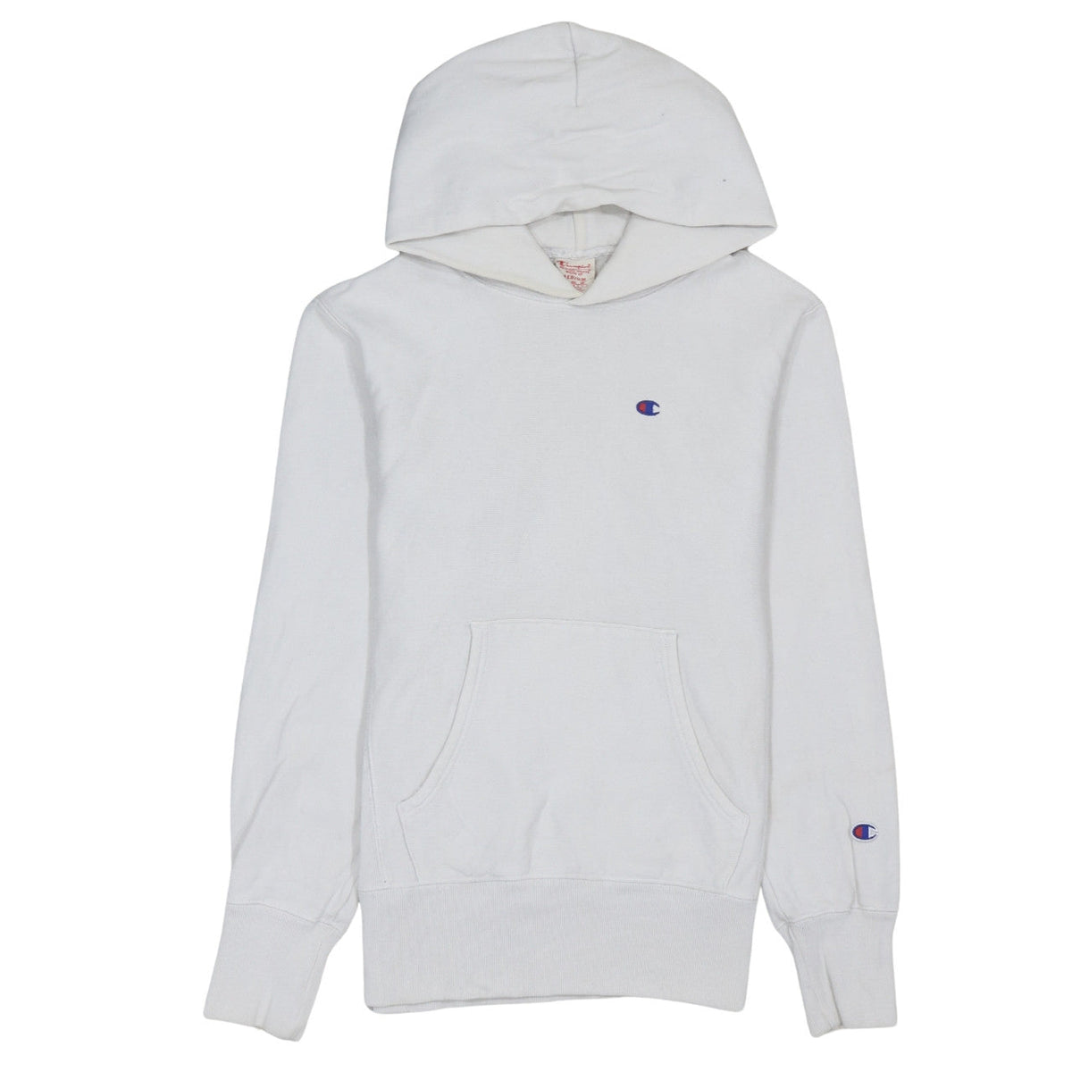 Mens UK Size M Champion White Pullover Hoodie