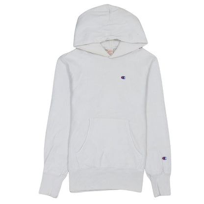 Mens UK Size M Champion White Pullover Hoodie
