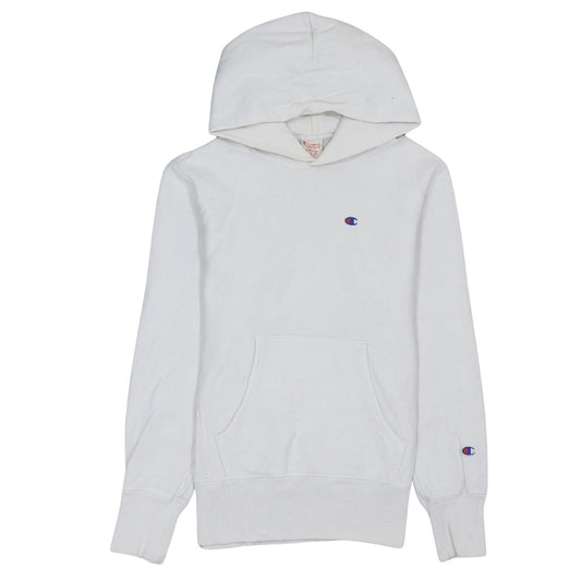 Mens UK Size M Champion White Pullover Hoodie