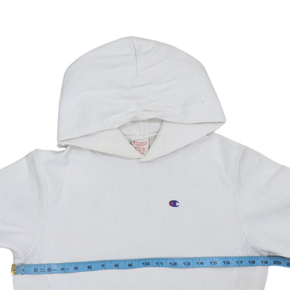 Mens UK Size M Champion White Pullover Hoodie