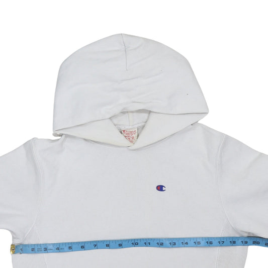 Mens UK Size M Champion White Pullover Hoodie