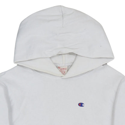 Mens UK Size M Champion White Pullover Hoodie