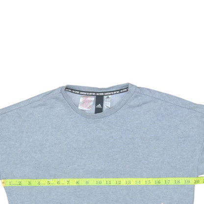 Adidas Girls Grey Crew Neck Pullover Sweatshirt Size 13-14 Years