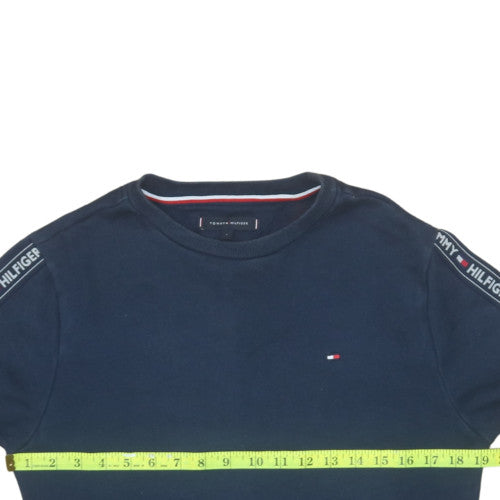 Mens UK Size S Tommy Hilfiger Blue Pullover Sweatshirt