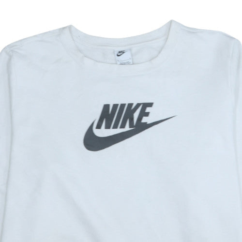 Mens UK Size XL Nike White Pullover Sweatshirt