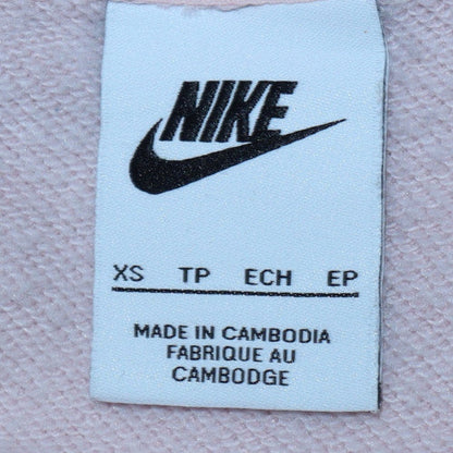 Womens UK Size XS Nike Pink Pullover Hoodie