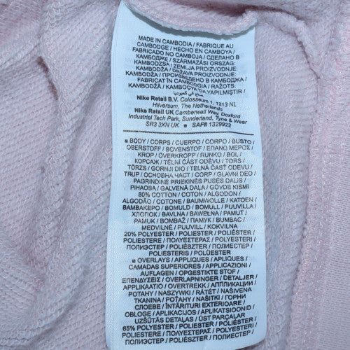 Womens UK Size XS Nike Pink Pullover Hoodie