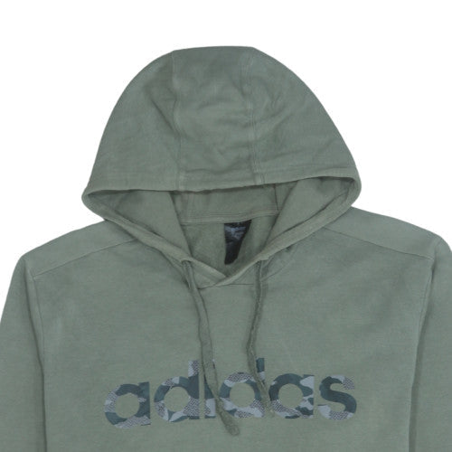 Mens UK Size L adidas Green Pullover Hoodie