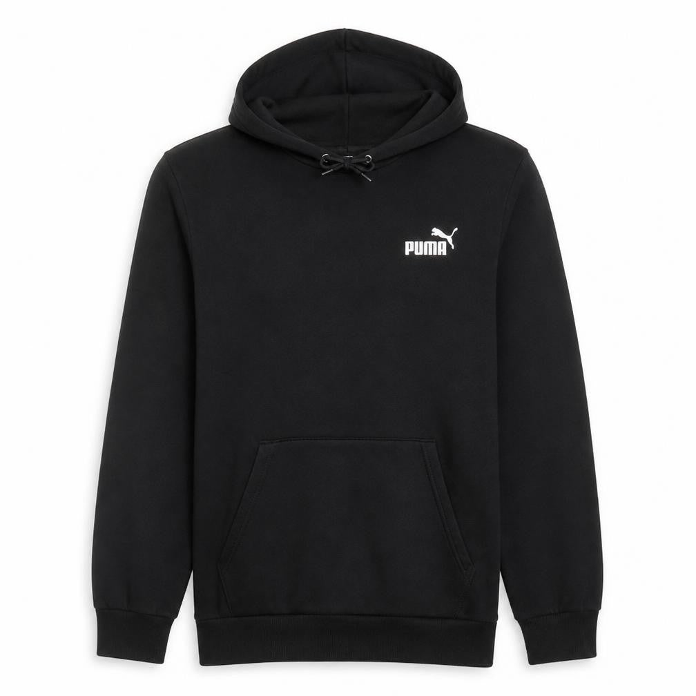 Mens UK Size M PUMA Black Pullover Hoodie