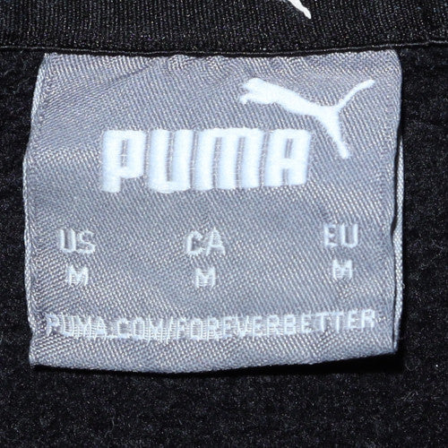 Mens UK Size M PUMA Black Pullover Hoodie