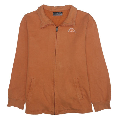 Mens UK Size M Kappa Brown Full Zip Sweatshirt