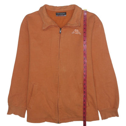 Mens UK Size M Kappa Brown Full Zip Sweatshirt