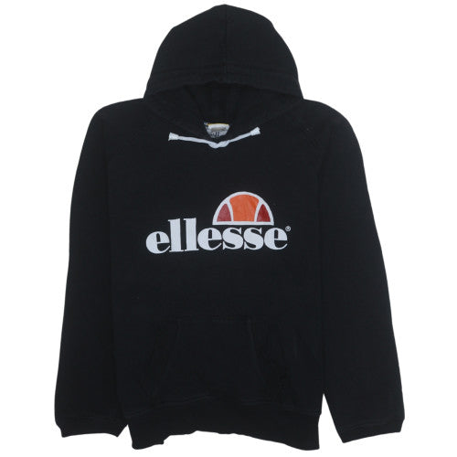Mens UK Size L ellesse Black Pullover Hoodie