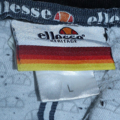 Mens UK Size L ellesse Black Pullover Hoodie