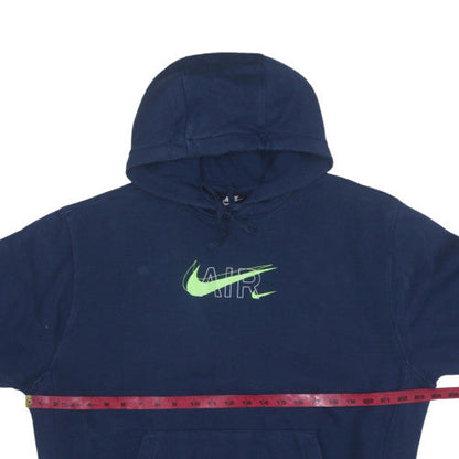 Mens UK Size M Nike Blue Pullover Hoodie