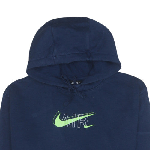 Mens UK Size M Nike Blue Pullover Hoodie