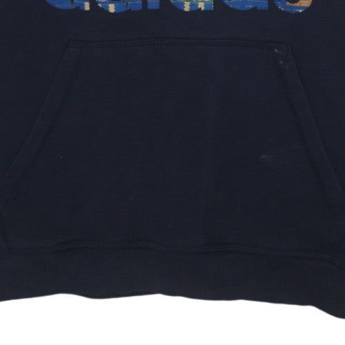Mens UK Size M adidas Blue Pullover Hoodie