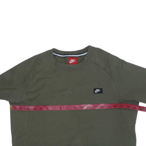 Mens UK Size S Nike Green Pullover Sweatshirt