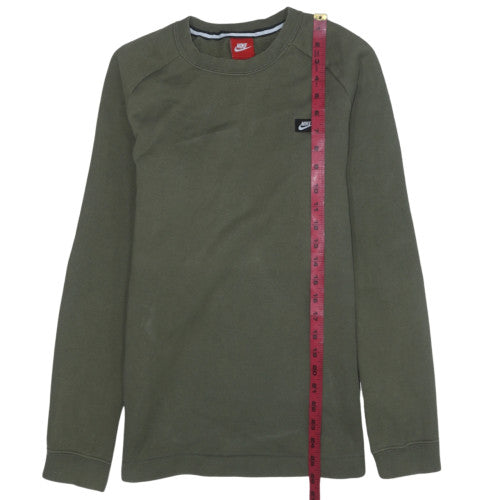 Mens UK Size S Nike Green Pullover Sweatshirt