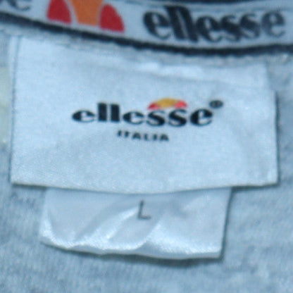 Mens UK Size L ellesse Grey Pullover Hoodie