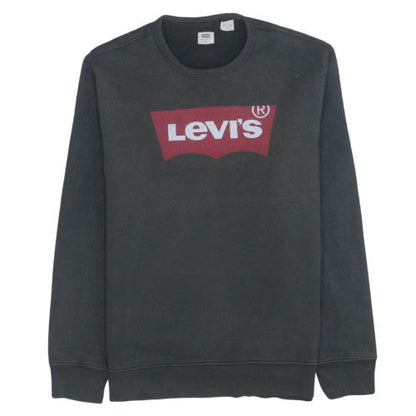 Mens UK Size M Levi's Black Pullover Sweatshirt