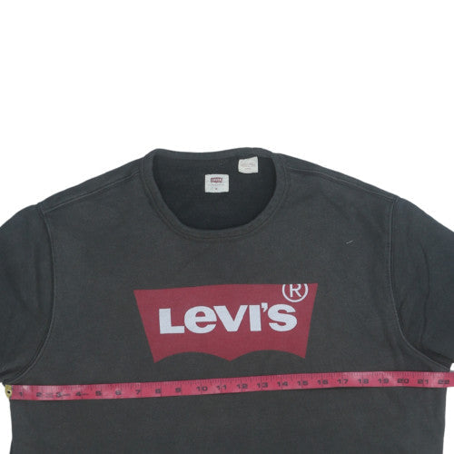 Mens UK Size M Levi's Black Pullover Sweatshirt