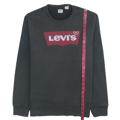 Mens UK Size M Levi's Black Pullover Sweatshirt