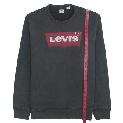 Mens UK Size M Levi's Black Pullover Sweatshirt