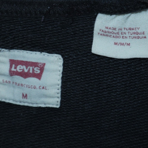 Mens UK Size M Levi's Black Pullover Sweatshirt