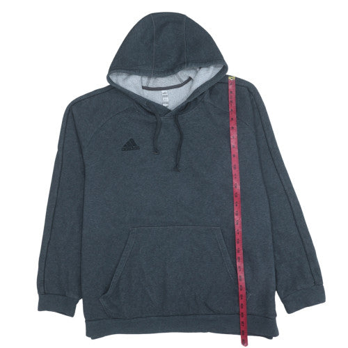 Mens UK Size 2XL adidas Grey Pullover Hoodie