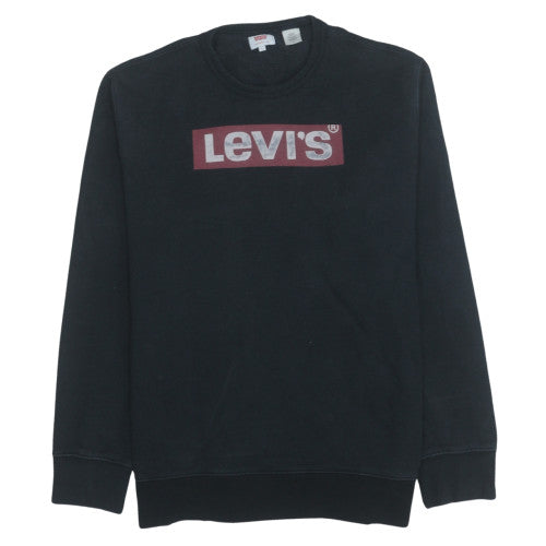 Mens UK Size L Levi's Black Pullover Sweatshirt
