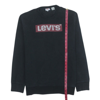 Mens UK Size L Levi's Black Pullover Sweatshirt